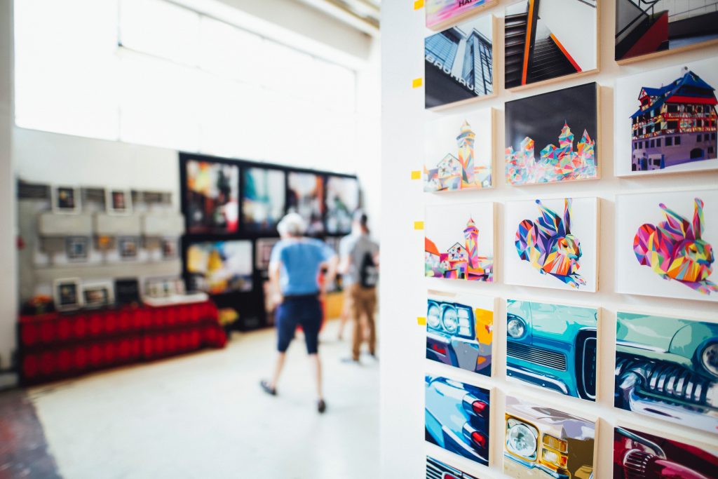 potential gallery for non-fungible tokens (NFTs)