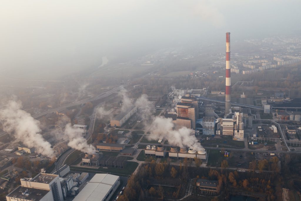 photo of producers of industrial carbon and smog